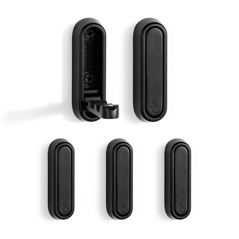 SARIHOSY Hidden Wall Hook for Decorative Coat Hook Zinc Alloy Hanging Hook Black Silver Colors Available K615