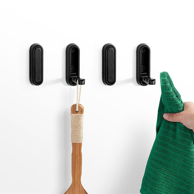 SARIHOSY Hidden Wall Hook for Decorative Coat Hook Zinc Alloy Hanging Hook Black Silver Colors Available K615