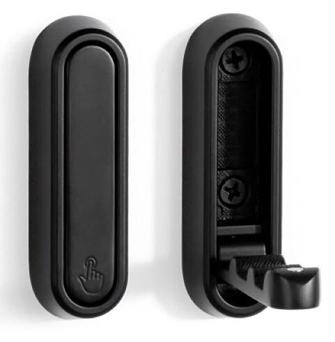 SARIHOSY Hidden Wall Hook for Decorative Coat Hook Zinc Alloy Hanging Hook Black Silver Colors Available K615