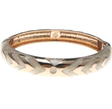 UJOY Simple Design Lines Enamel Bangle Bracelet Colorful