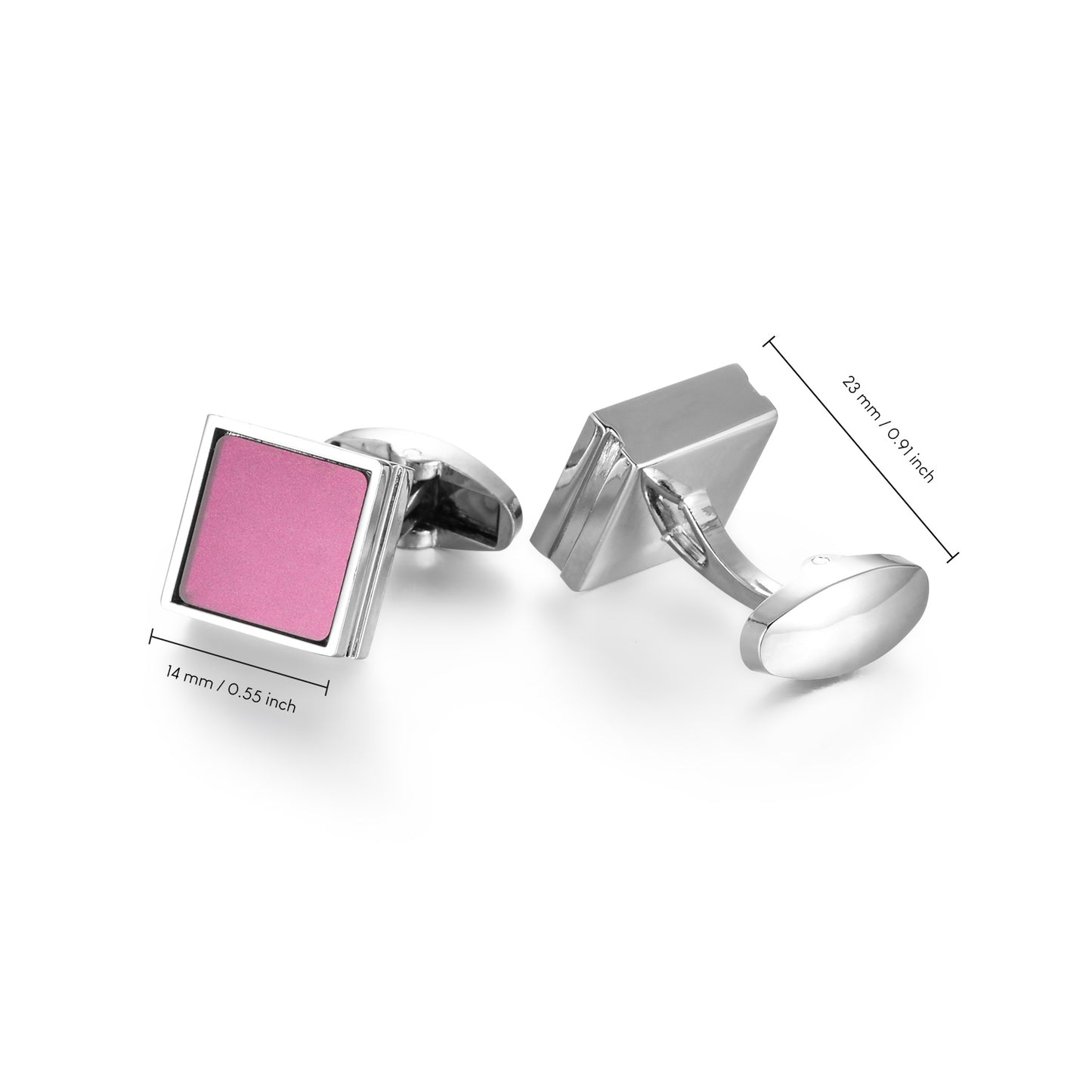 UJOY Cufflinks Fuchsia Elegant Cufflink with Presentation Box for Business Dinner, Wedding Party