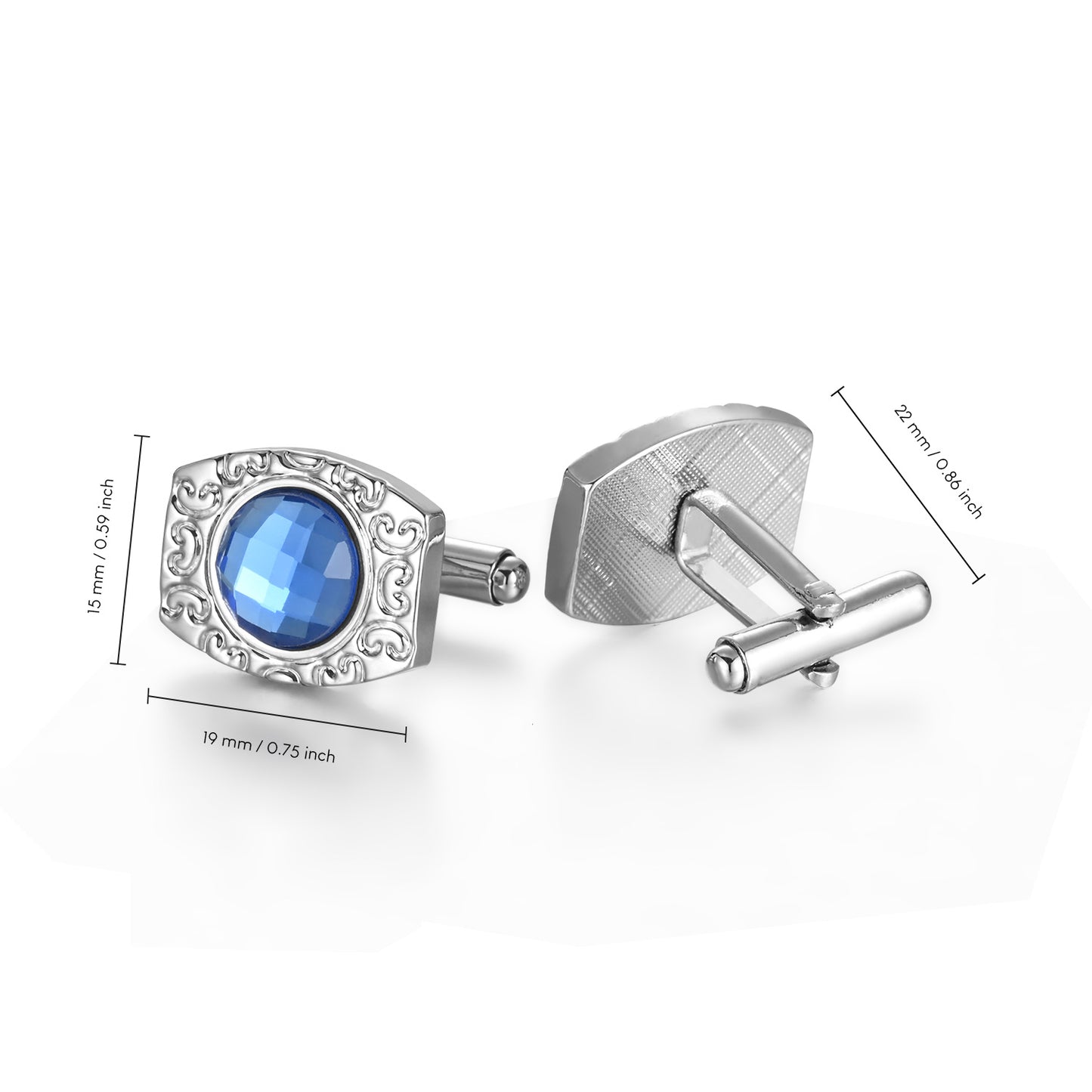 UJOY Men's Jewelry Cufflinks for Tuxedo Shirts for Weddings, Business, Dinner