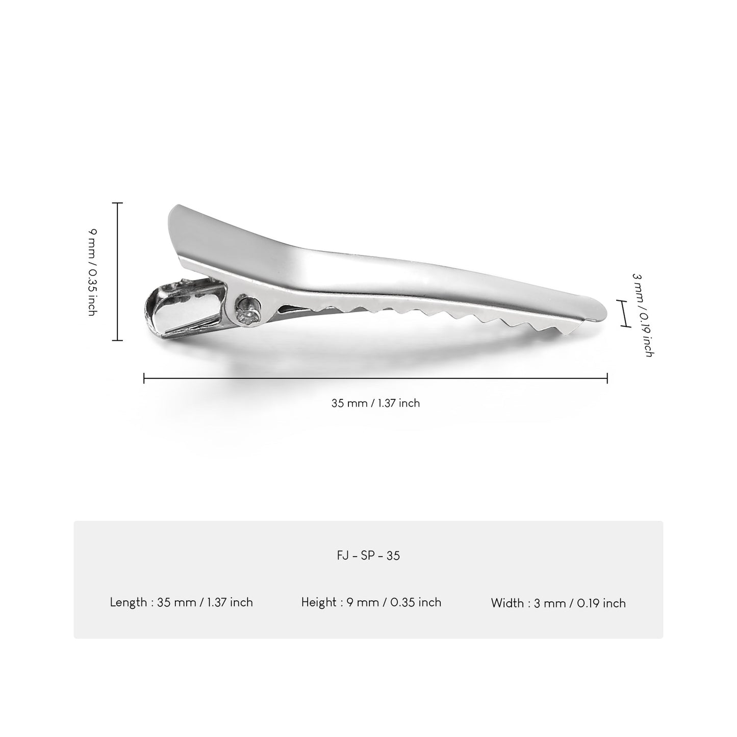 UJOY Alligator Hair Clips Crocodile Clips Hair 35mm-45mm-60mm-80mm Ideal for Crafts and Other Hair Accessories