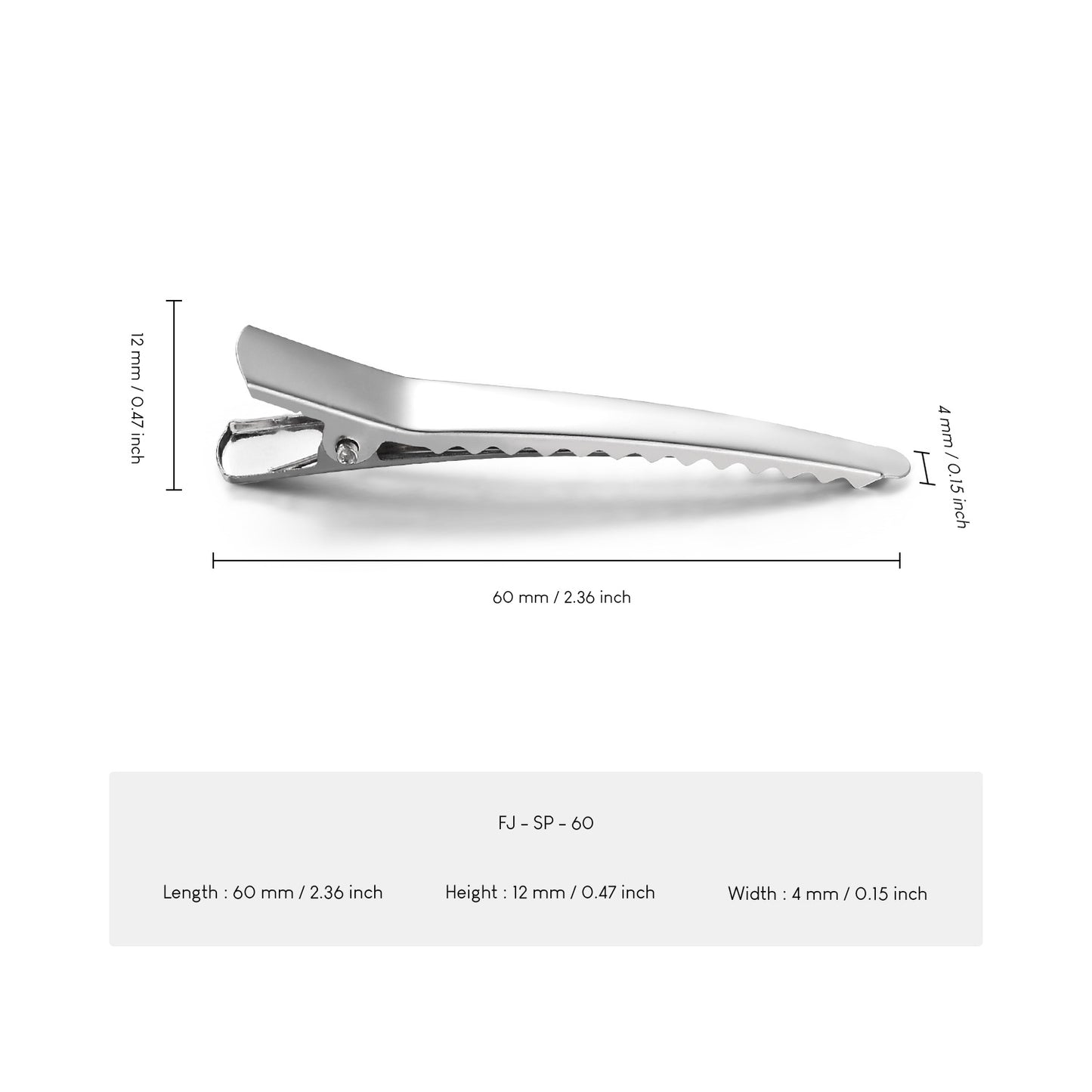 UJOY Alligator Hair Clips Crocodile Clips Hair 35mm-45mm-60mm-80mm Ideal for Crafts and Other Hair Accessories