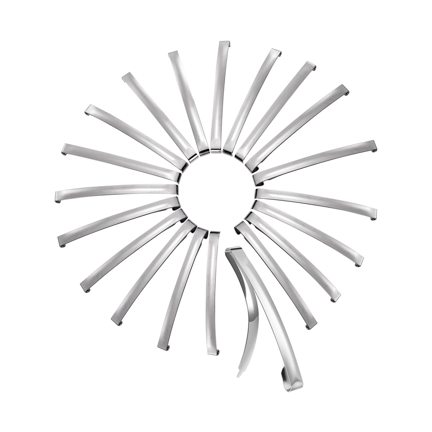 UJOY Hair Slide Clips Women French Barrettes Hair Clips Metal Hair Grips Accessory Silver Hair Barrettes Mini Hair Clips for Hair Extensions Hair Grips