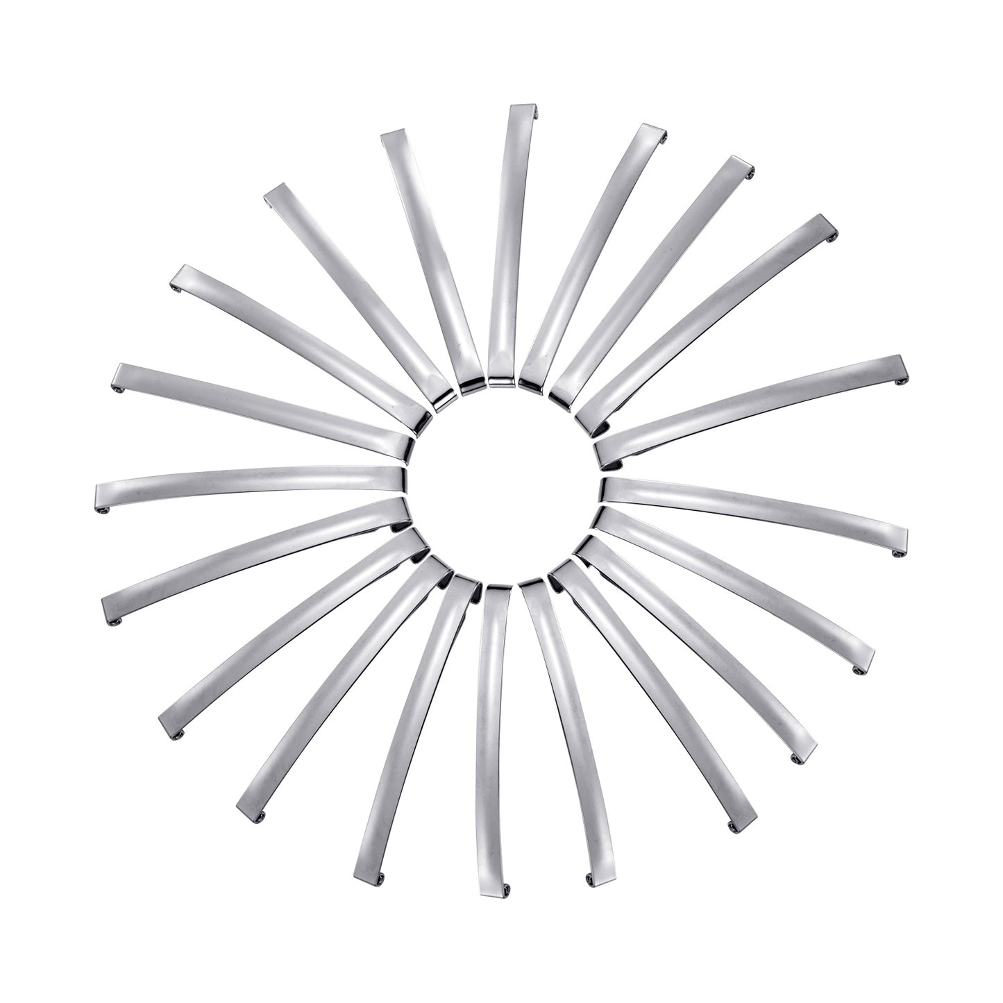 UJOY Hair Slide Clips Women French Barrettes Hair Clips Metal Hair Grips Accessory Silver Hair Barrettes Mini Hair Clips for Hair Extensions Hair Grips