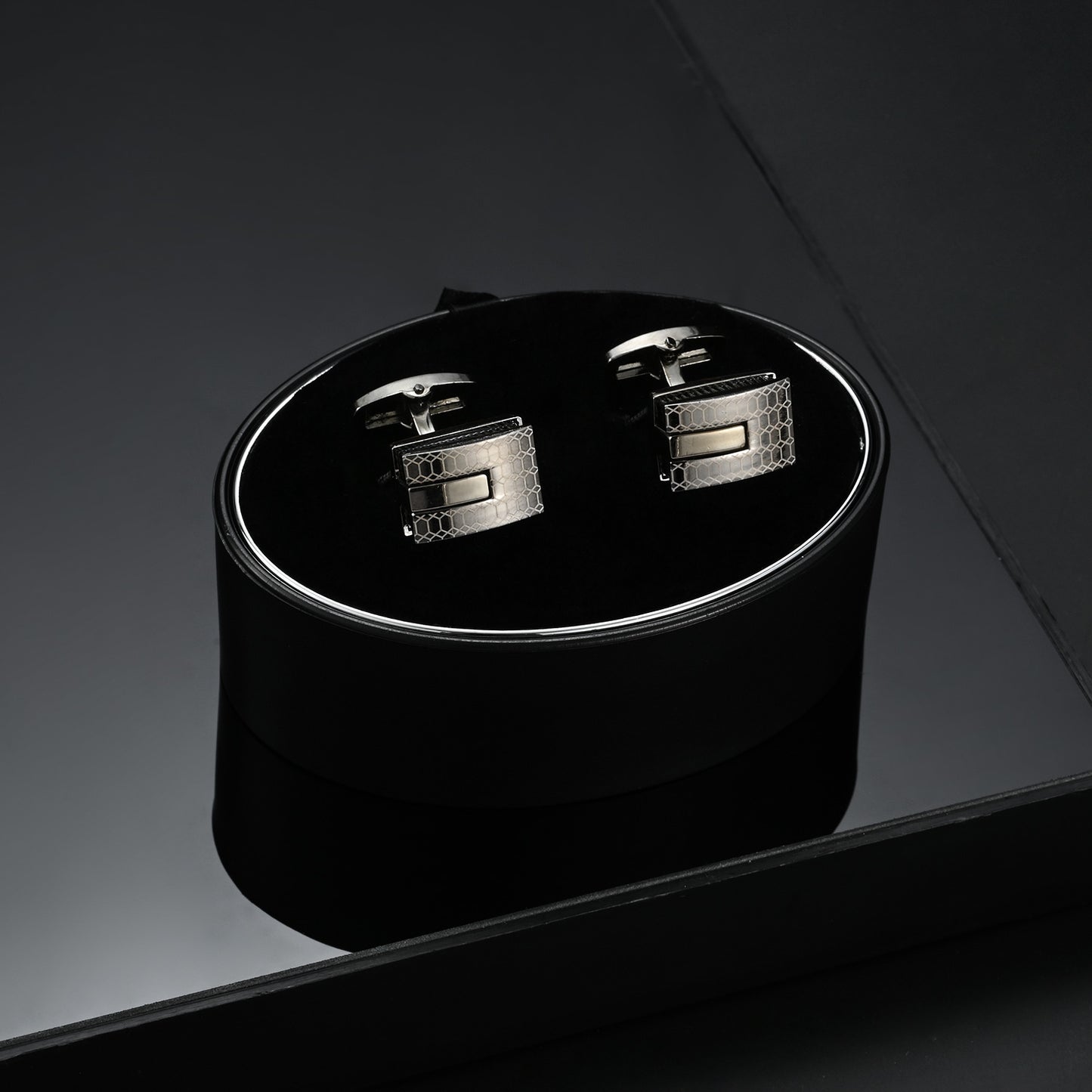 UJOY Stainless Steel Cuff Links Classic Tuxedo Shirt Cufflinks & Shirt Accessories Unique Business Groom Wedding Silver Jewelry Gift for Men