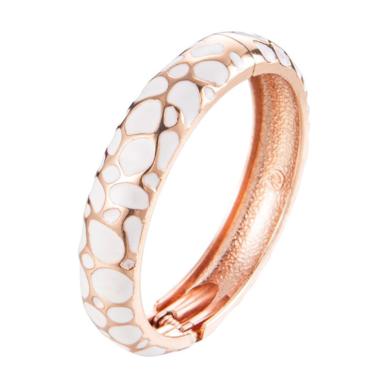 UJOY Enameled Bangle On Hand Geometric Bracelets For Women Cuff Femal Bangles Classic Designer Jewelry Accessories Vintage Gifts