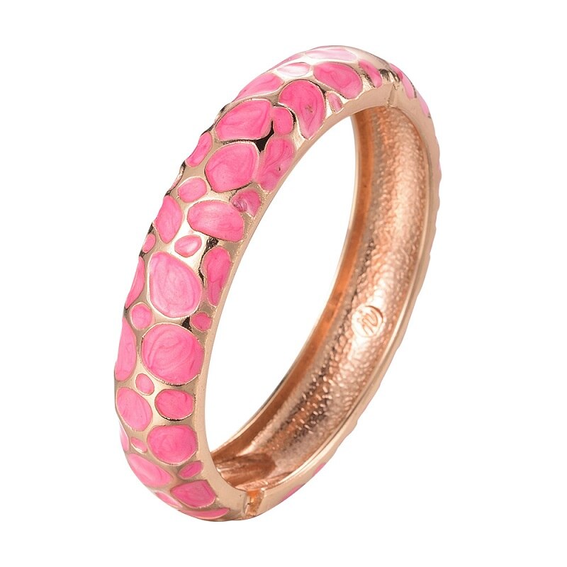 UJOY Enameled Bangle On Hand Geometric Bracelets For Women Cuff Femal Bangles Classic Designer Jewelry Accessories Vintage Gifts
