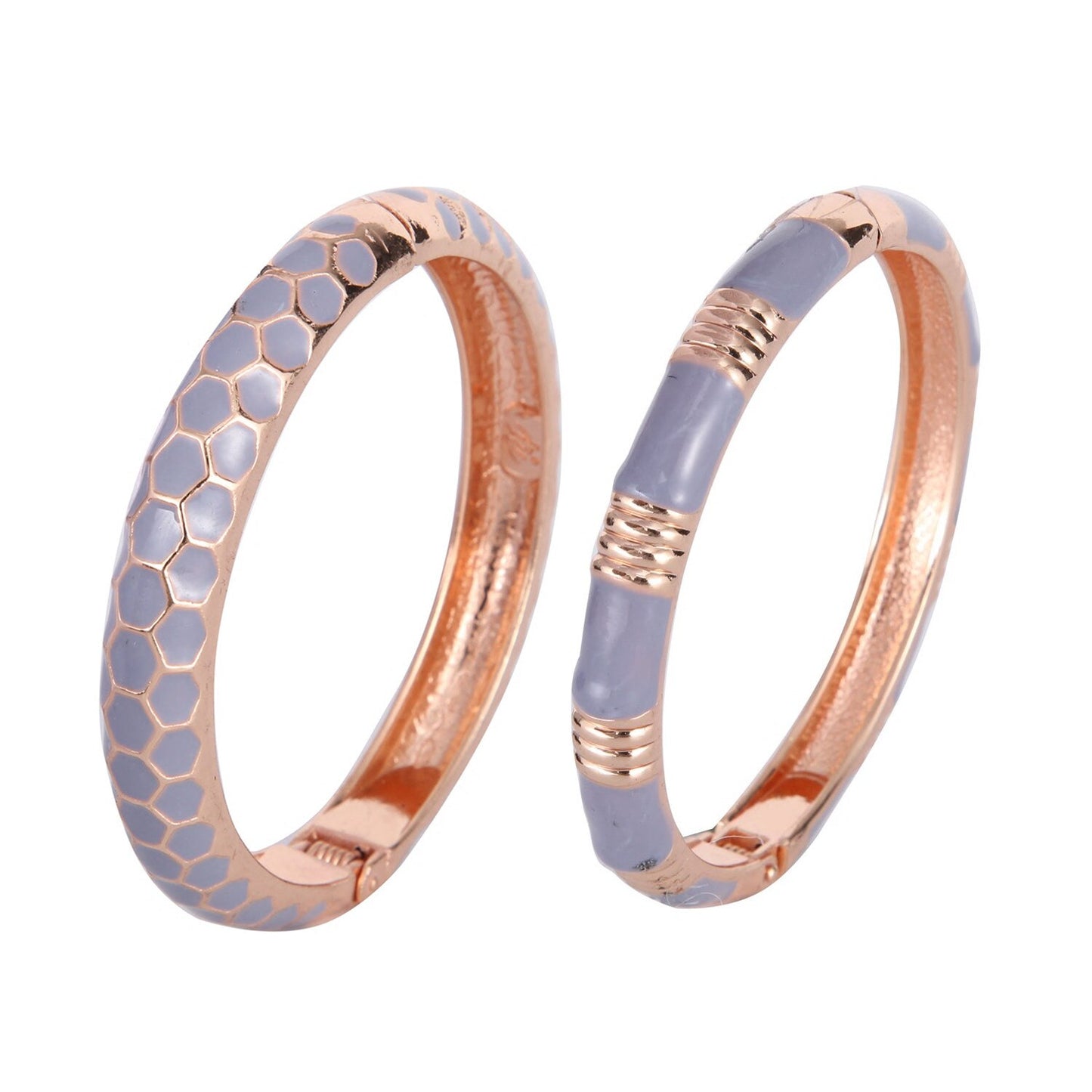 UJOY Elegant Bangles For Baby And Child Gift Accessories Cute Gold-Color Plated Enamel Bracelets