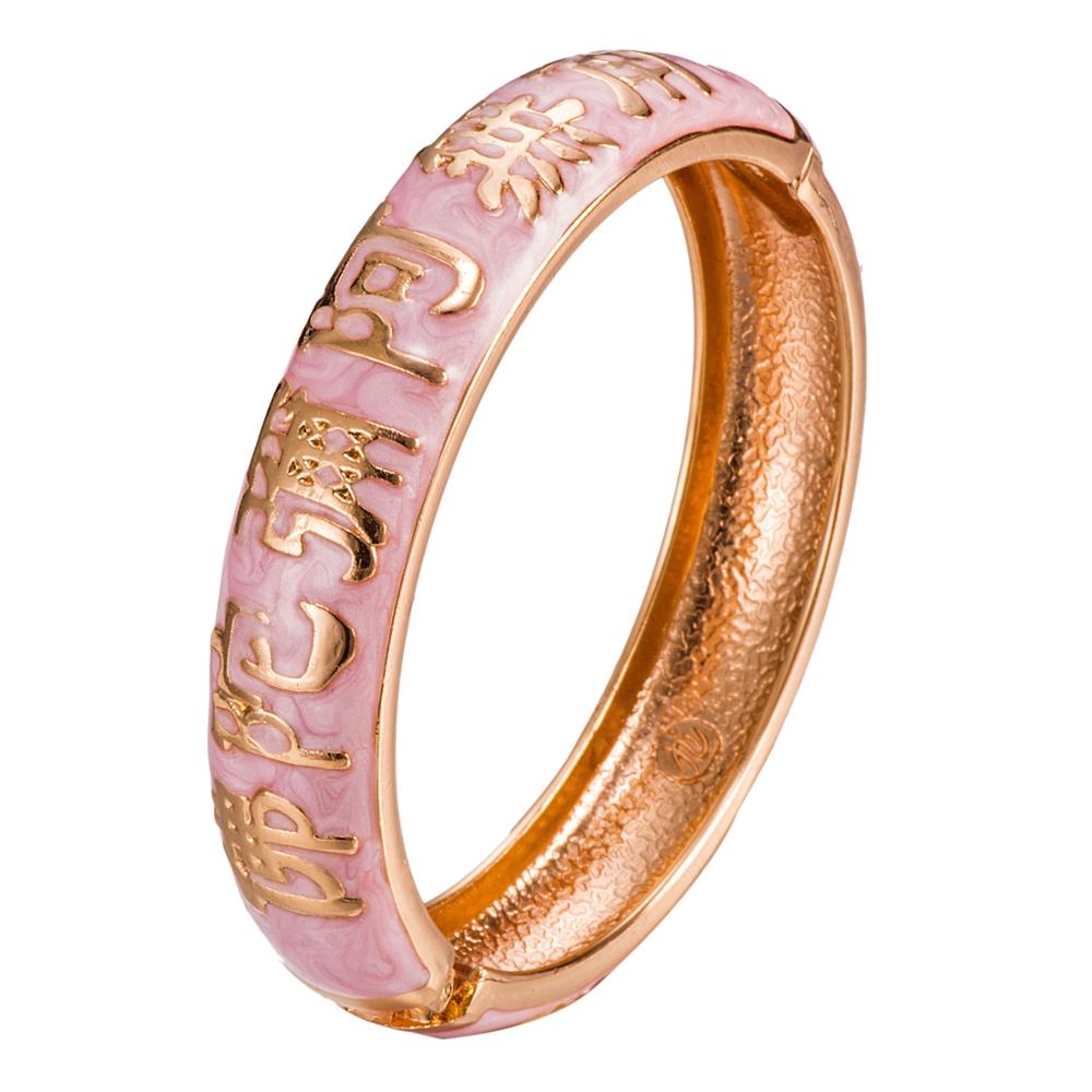 UJOY Bracelet Faith Gift Colorful Enameled Hinge Bangle Classic Design Temple gift Accessories Buddhism