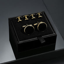 Load image into Gallery viewer, Minimalist Wed Men Shirts Cufflinks Threaded Studs Set Of 6 For French Cuff Dress Shirt Wedding Guests Gifts Men Studs Buttons