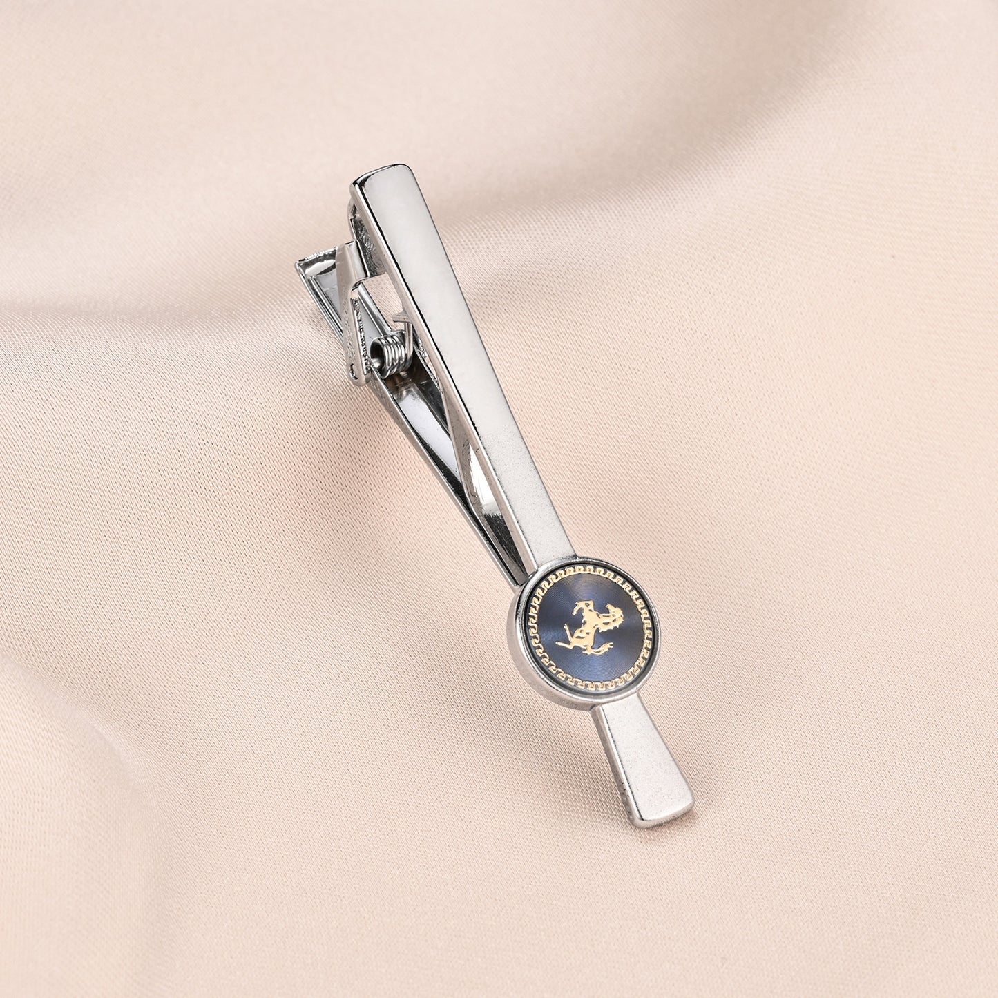 UJOY Cufflinks and Studs Set Blanks Blue Color Shirt Tuxedo Buttons Packed in Cufflink Box for Men