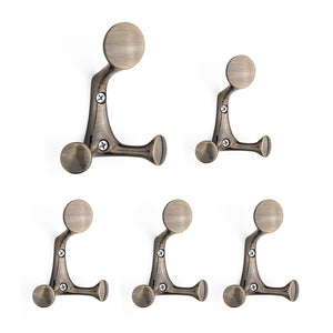 SARIHOSY 3 Hangers Wall Hooks Three Colors Available High Quality Zinc Alloy Coat Hooks for Bathroom Kitchen Bedroom 7752