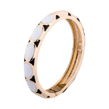 Load image into Gallery viewer, UJOY Cloisonne Bangle White Gold Snake Bracelet Gifts for Women Girls