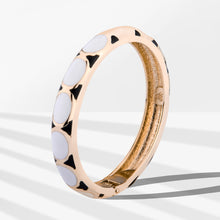 Load image into Gallery viewer, UJOY Cloisonne Bangle White Gold Snake Bracelet Gifts for Women Girls