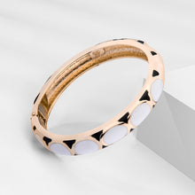 Load image into Gallery viewer, UJOY Cloisonne Bangle White Gold Snake Bracelet Gifts for Women Girls