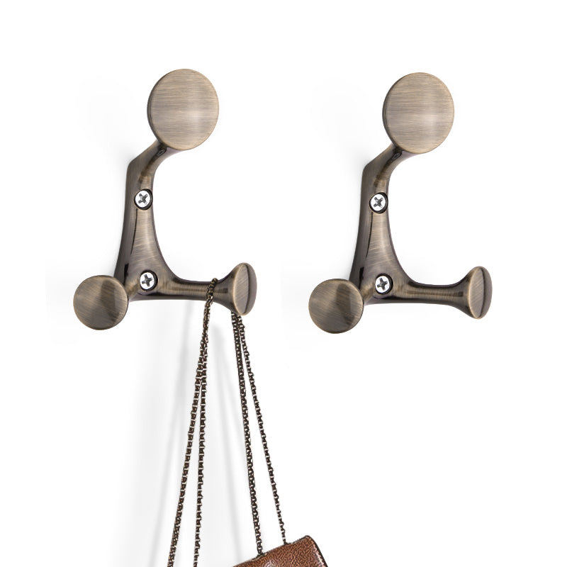 SARIHOSY 3 Hangers Wall Hooks Three Colors Available High Quality Zinc Alloy Coat Hooks for Bathroom Kitchen Bedroom 7752