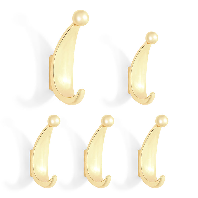 SARIHOSY Decorative Wall Hook Moon Shape Fashion Design Coat Hook for Bathroom Kitchen Living Room K610