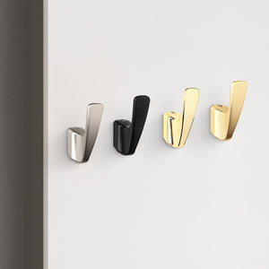 SARIHOSY Modern Simple Coat Hook Wall Hook Zinc Alloy Black Silver Brass Gold 4 Colors Available K609