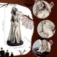Load image into Gallery viewer, UJOY Resin Sculpture Ghost and Beauty Embrace Gothic Home Decor, Unique Halloween Art Piece, Emotional Figurine for Shelf, Tabletop, or Collection