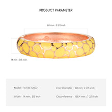 Load image into Gallery viewer, UJOY Cloisonne Bangle Bracelet with Colored Texture Gifts for Women Girls 161146