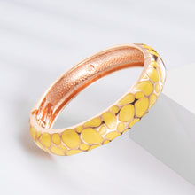 Load image into Gallery viewer, UJOY Cloisonne Bangle Bracelet with Colored Texture Gifts for Women Girls 161146