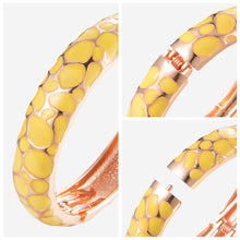 Load image into Gallery viewer, UJOY Cloisonne Bangle Bracelet with Colored Texture Gifts for Women Girls 161146