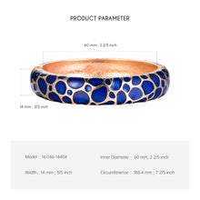 Load image into Gallery viewer, UJOY Cloisonne Bangle Bracelet with Colored Texture Gifts for Women Girls 161146