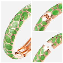 Load image into Gallery viewer, UJOY Cloisonne Bangle Bracelet with Colored Texture Gifts for Women Girls 161146