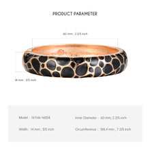 Load image into Gallery viewer, UJOY Cloisonne Bangle Bracelet with Colored Texture Gifts for Women Girls 161146