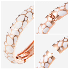 Load image into Gallery viewer, UJOY Cloisonne Bangle Bracelet with Colored Texture Gifts for Women Girls 161146