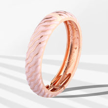 Load image into Gallery viewer, UJOY Cloisonne Bangle Pink Striped Bracelet Bangles for Women Gifts Bracelet Gifts