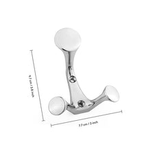 Load image into Gallery viewer, SARIHOSY 3 Hangers Wall Hooks Three Colors Available High Quality Zinc Alloy Coat Hooks for Bathroom Kitchen Bedroom 7752