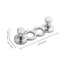 Load image into Gallery viewer, SARIHOSY 2 Hangers Coat Hook Decorative Wall Hook Black Silver Color Available Zinc Alloy Hook K608-2