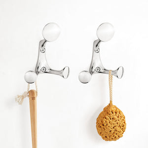 SARIHOSY 3 Hangers Wall Hooks Three Colors Available High Quality Zinc Alloy Coat Hooks for Bathroom Kitchen Bedroom 7752