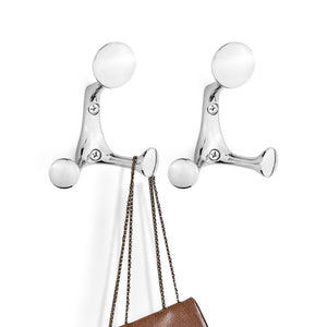 SARIHOSY 3 Hangers Wall Hooks Three Colors Available High Quality Zinc Alloy Coat Hooks for Bathroom Kitchen Bedroom 7752