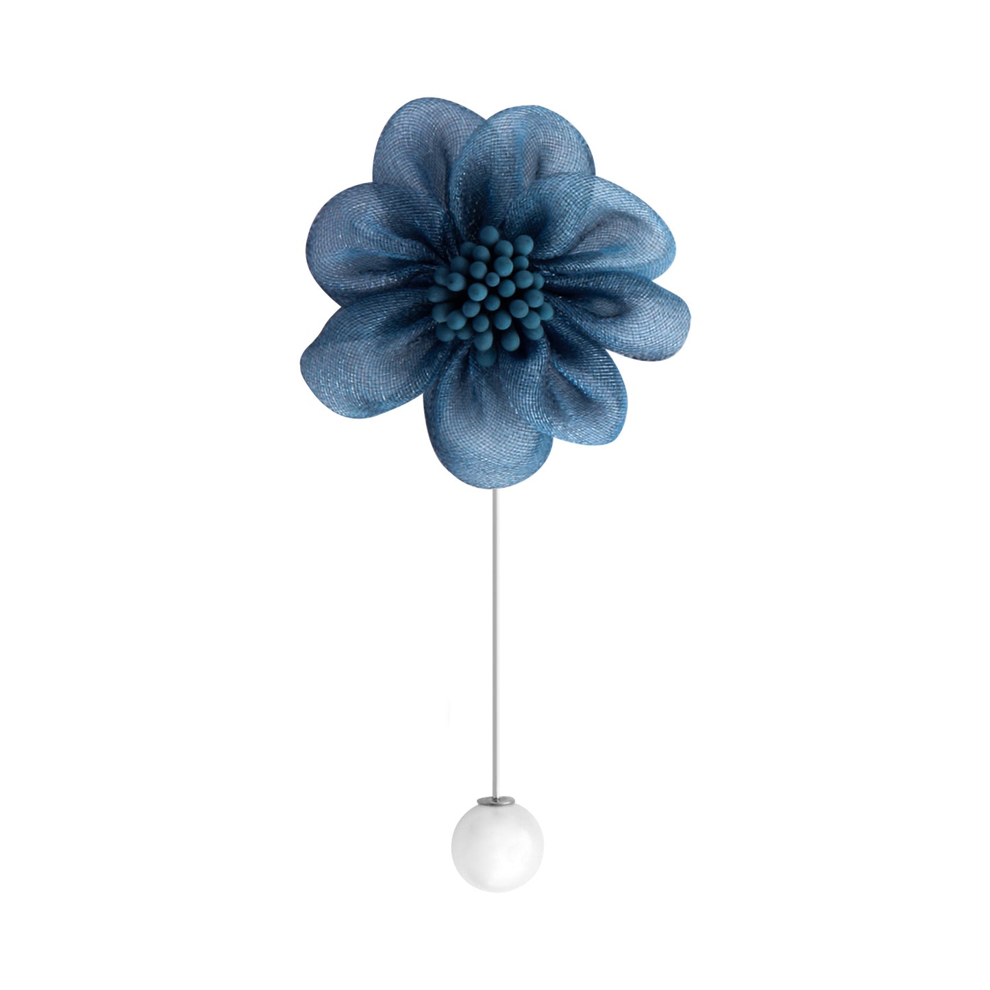 UJOY Blue Flower Pearl Brooch Gifts for Women Wedding Part Dance Clothes Accessories Jewelry