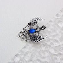 Load image into Gallery viewer, UJOY Royal Blue Wing Double-Headed Eagle Badge Brooch Fashion Temperament Brooch Gifts for Men and Women