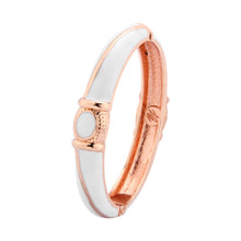 Load image into Gallery viewer, UJOY Cloisonne Bangle Rose Gold and Jade Bracelet Set with Emeralds 201105