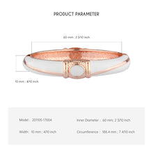Load image into Gallery viewer, UJOY Cloisonne Bangle Rose Gold and Jade Bracelet Set with Emeralds 201105