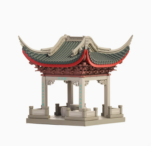SARIHOSY ABS Plastic Suzhou Garden Canglang Pavilion Mortise and Tenon Model Mini Version for Adults and Teenagers