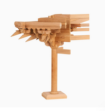 Load image into Gallery viewer, SARIHOSY Natural Wood Datang Foguang Temple Corner Column Head Bucket Arch Building Blocks