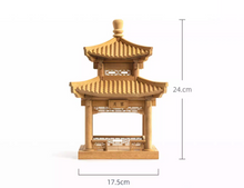 Load image into Gallery viewer, SARIHOSY Natural Wood Moon Palace Mortise and Tenon Building Blocks Ancient Chinese Building Models