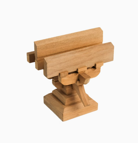 SARIHOSY Natural Wood Song Yun Four Paved as Bucket Arch Building Blocks Wooden Puzzles for Adults and Teenagers