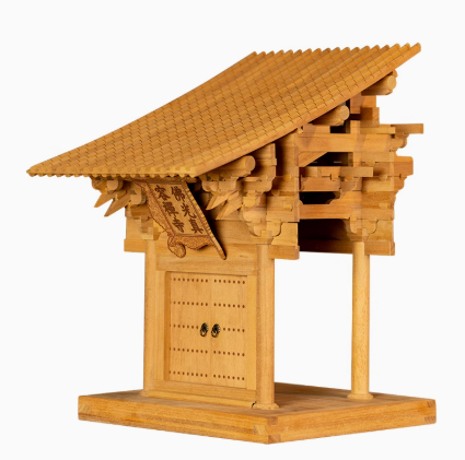 SARIHOSY Natural Wood Foguang Temple Mortise and Tenon Building Blocks Ancient Chinese Architecture for Adults and Teenager