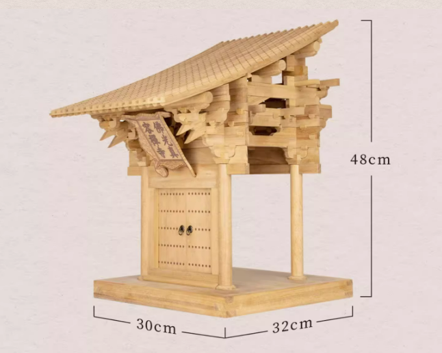SARIHOSY Natural Wood Foguang Temple Mortise and Tenon Building Blocks Ancient Chinese Architecture for Adults and Teenager