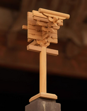 Load image into Gallery viewer, SARIHOSY Natural Wood Datang Foguang Temple Column Head Bucket Arch Building Blocks for Adults and Teenagers