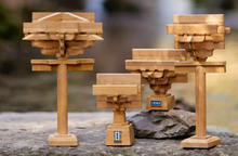 Load image into Gallery viewer, SARIHOSY Natural Wood Yingxian Wooden Tower Bucket Arch Building Block for Adults and Teenagers