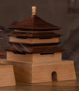 SARIHOSY Natural Wood Xi'an Bell Tower Incense Burner  Wooden Puzzles for Adults and Teenagers